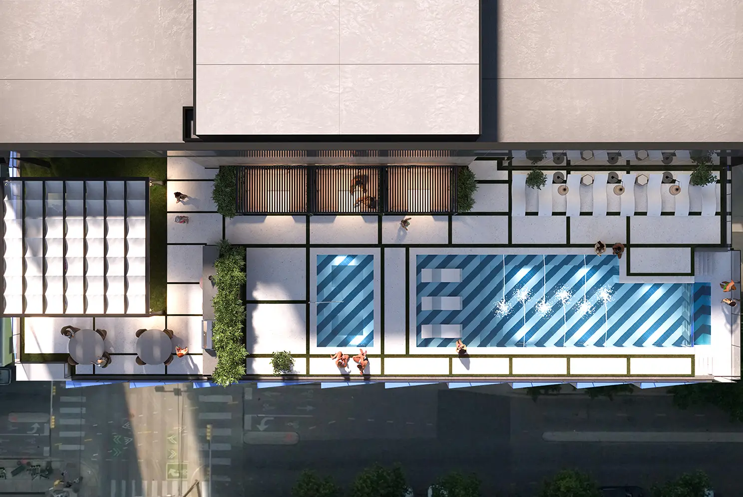 rooftop pool