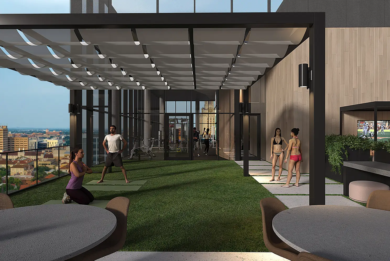rooftop lounge