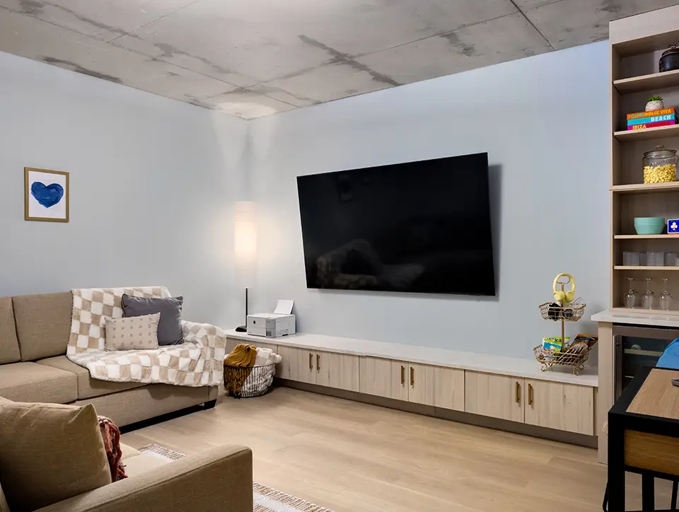 Furnished apartment living room